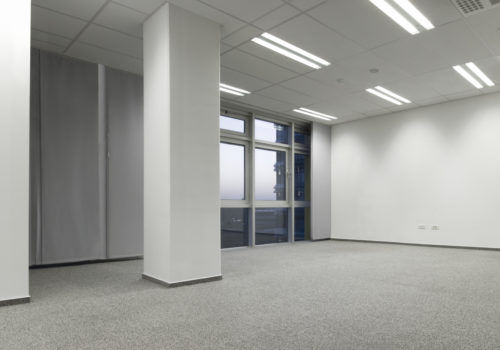 Empty white office ready to move in